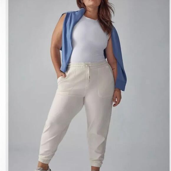 ATHLETA‎ FARALLON JOGGER PANTS IN MAGNOLIA SIZE 2 - Picture 1 of 7